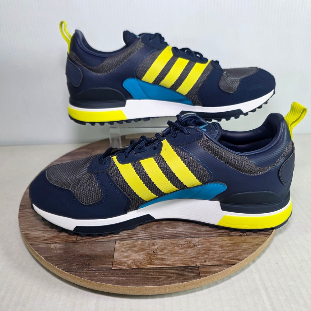 Adidas ZX 700 HD Shoes Mens Size 11 Navy Blue Yellow‎ Athletic Running GX8940